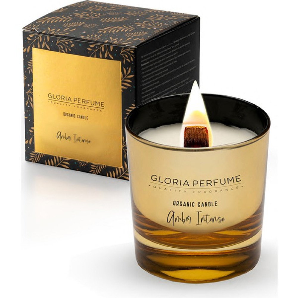 Gloria Perfume Amber Intense Mum - 220 gr - Sarı - 1 Adet Dekoratif Mum Fiyatı