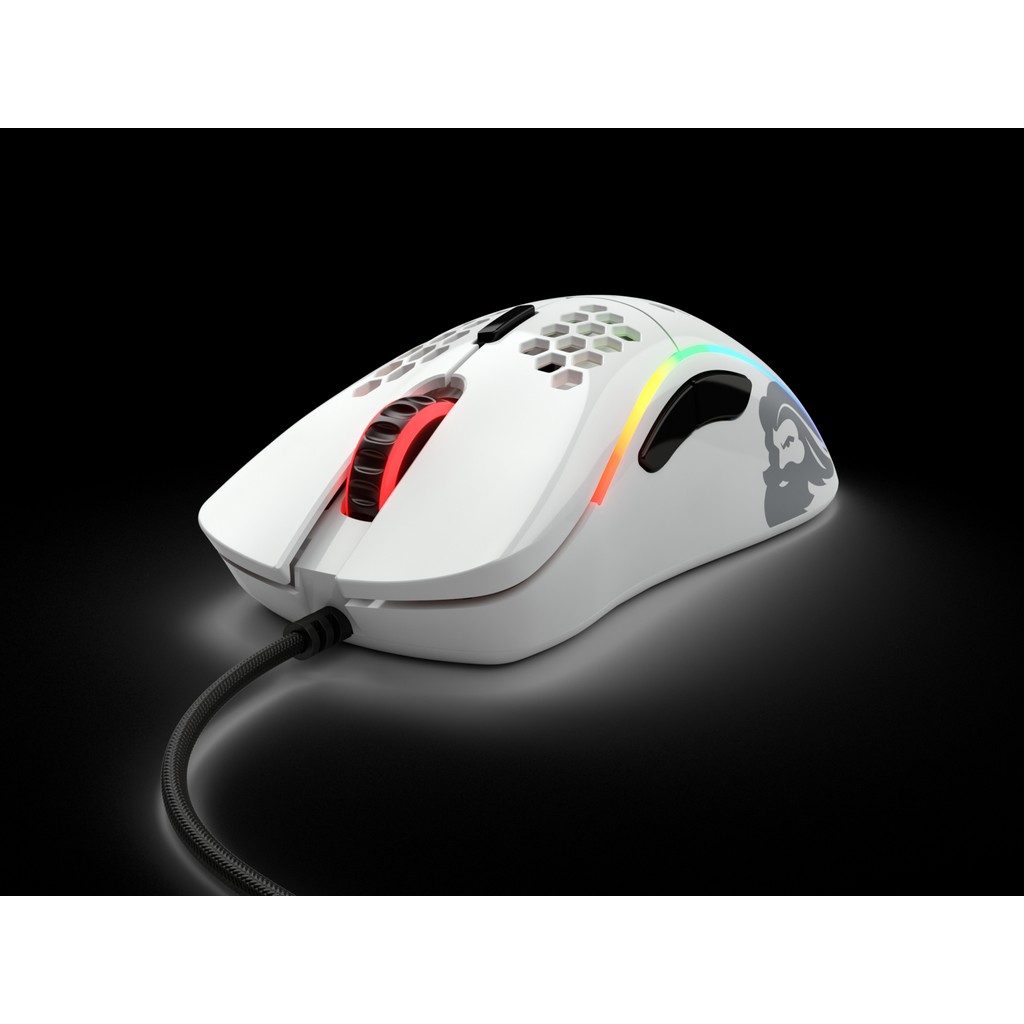 Glorious Model D Minus Kablolu Parlak Beyaz RGB Oyuncu Mouse GD-GWHITE - Beyaz - Gri Klavye - Mouse Fiyatı