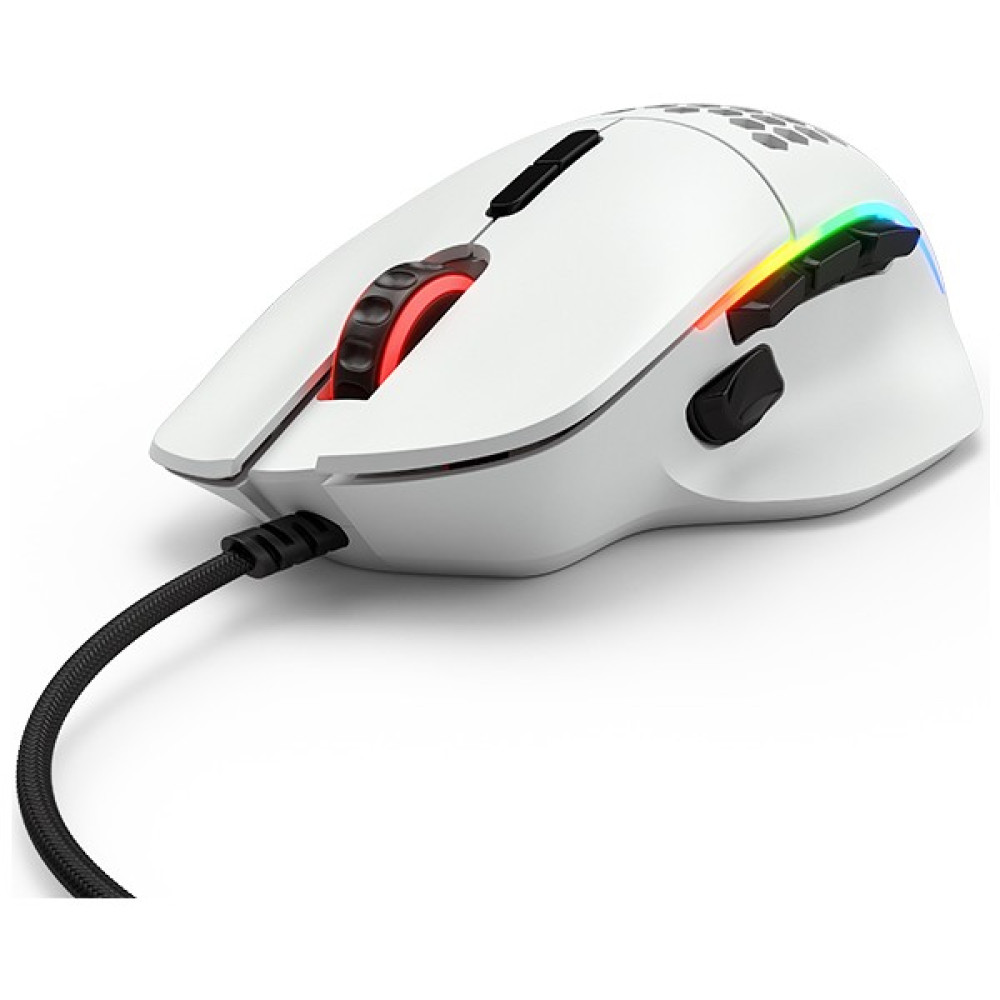 Glorious Model I Kablolu Mat Beyaz RGB Oyuncu Mouse 69Gr Klavye - Mouse Fiyatı