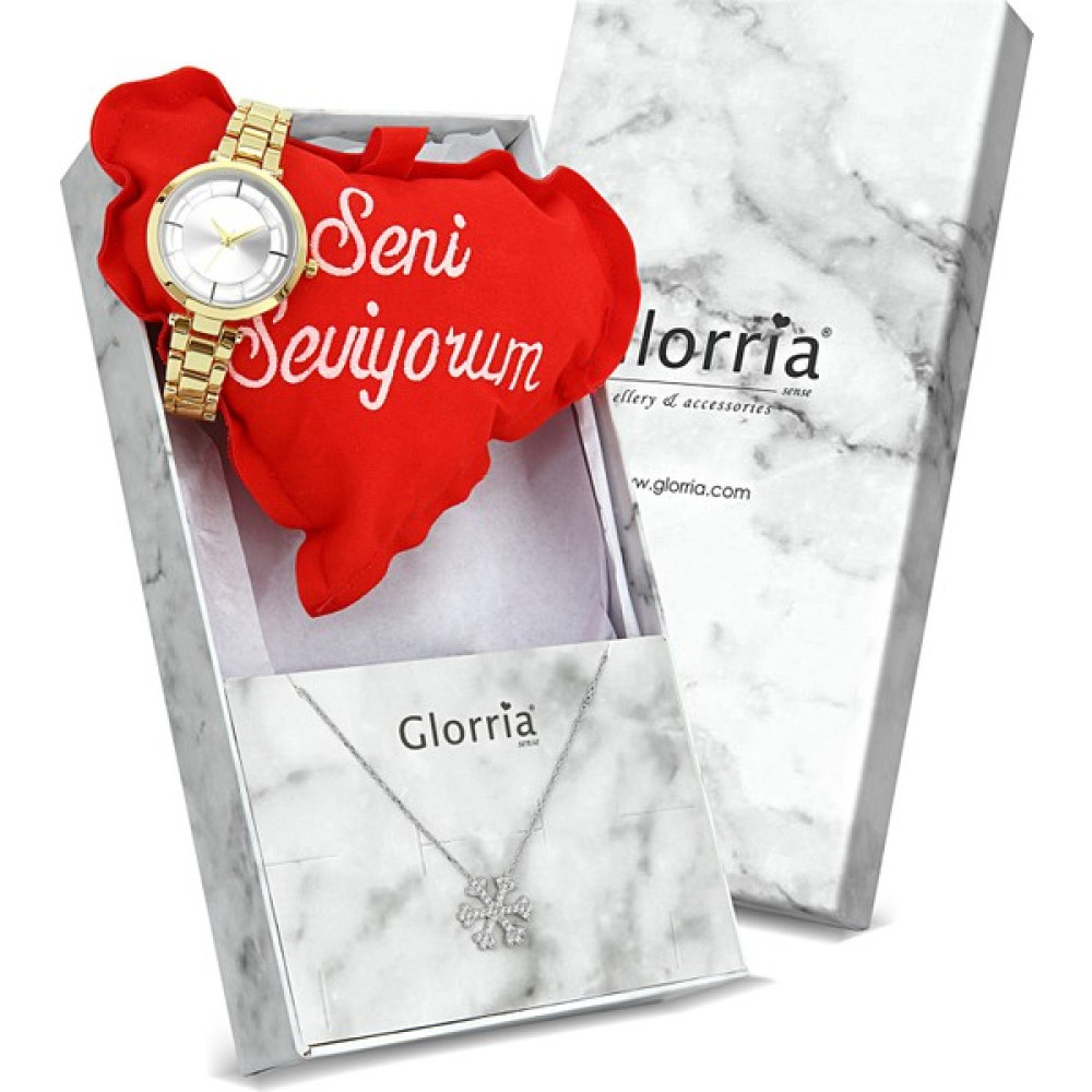 Glorria Gümüş Kar Tanesi Kolye - Hediye Seti - Dt0020-Hs Altın, Takı & Aksesuar Fiyatı
