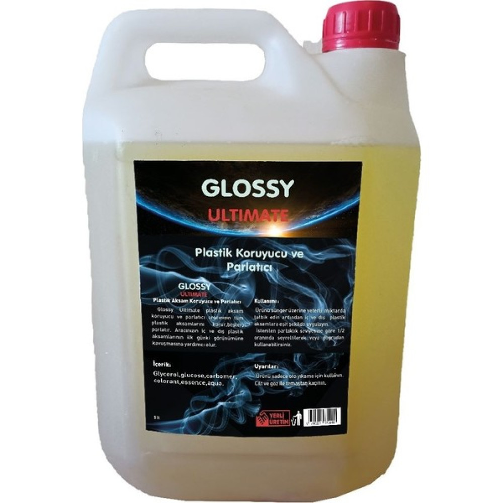 Glossy Ultimate Plastik Koruyucu ve Parlatıcı - 5 L Torpido Bakımı Fiyatı