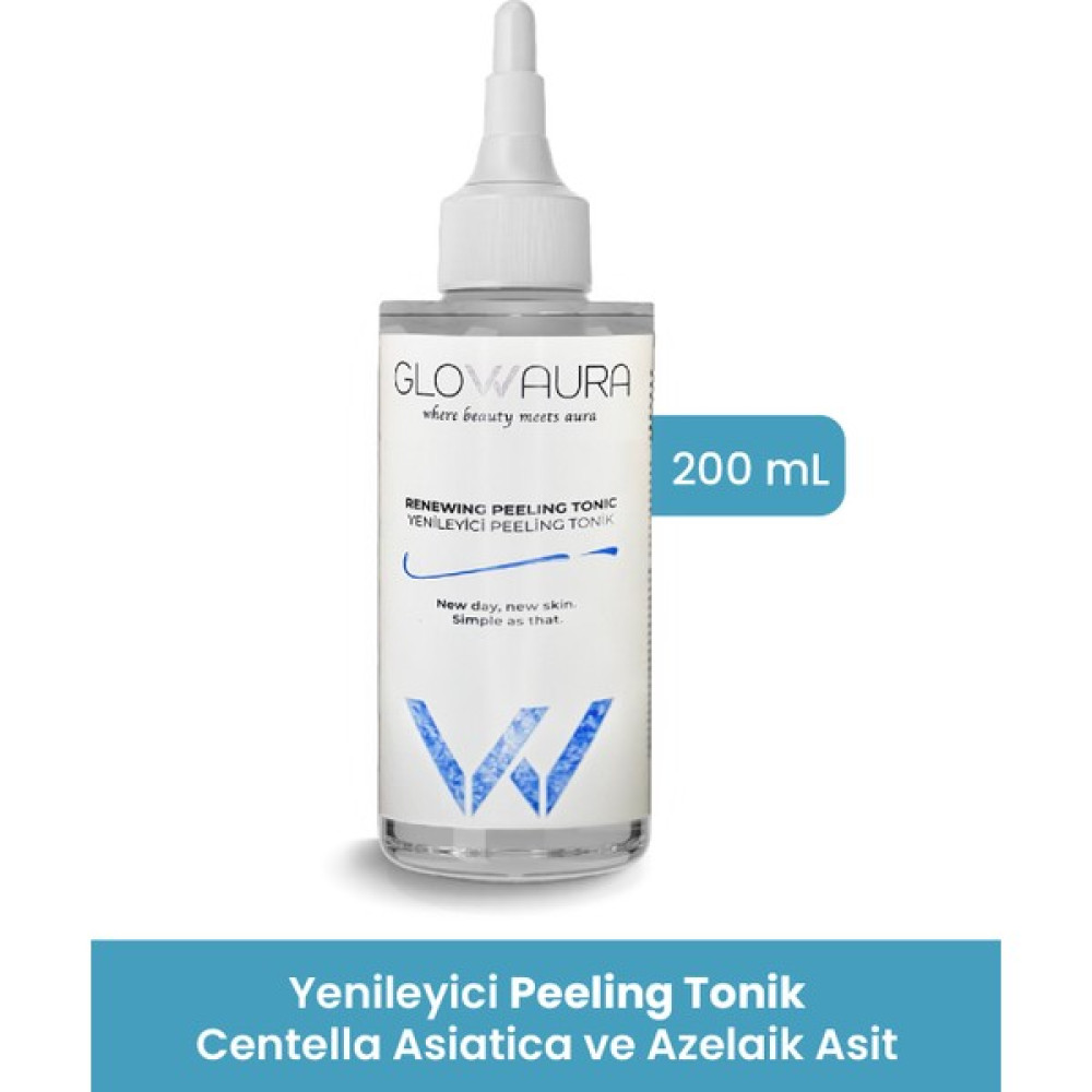 Glowaura Yenileyici Peeling Tonik 200ML Centella Asiatica ve Azelaik Asit Cilt Temizleme ve Peeling Fiyatı