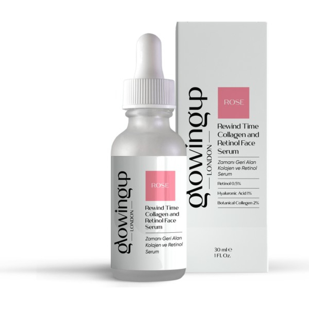 glowingup Zamanı Geri Alan Kolajen Ve Retinol Serum 30 Ml. - Retinol 0,5% + Botanical Kolajen 2% Rose-003 Anti-Aging / Yaşlanma Karşıtı Fiyatı