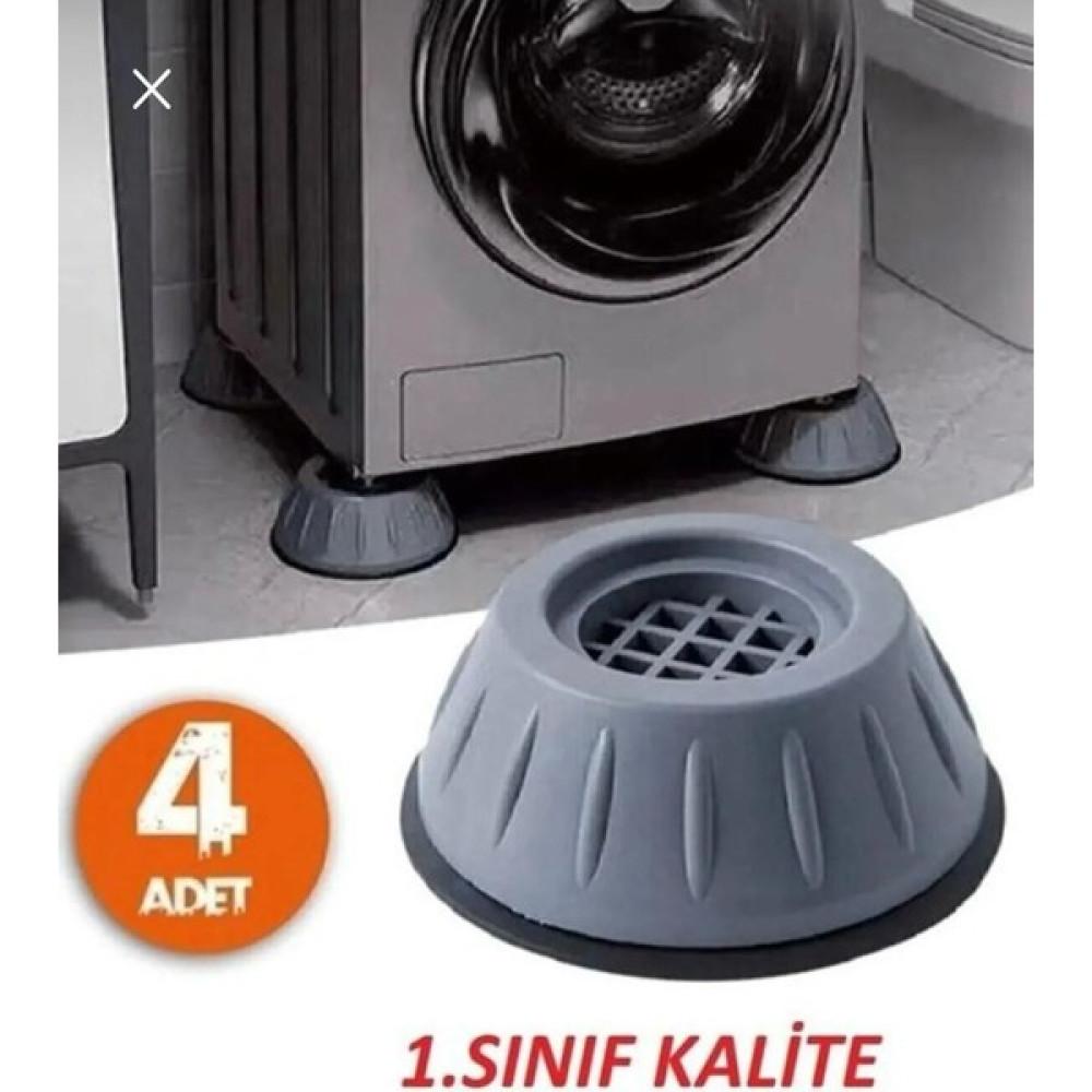 GLR Shopping Beyaz Eşya Altlığı Ayağı 4 Adet Çamaşır Bulaşık Makinası Buzdolabı Yükseltici Titreşim Önleyici - GRİ Yedek Parça ve Aksesuar Fiyatı