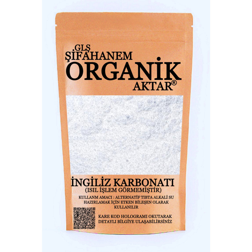 GLŞ ŞİFAHANEM ORGANİK AKTAR Ingiliz Karbonatı 1kg Isıl Işlem Görmemiş Ecza Kalite Baharat Fiyatı