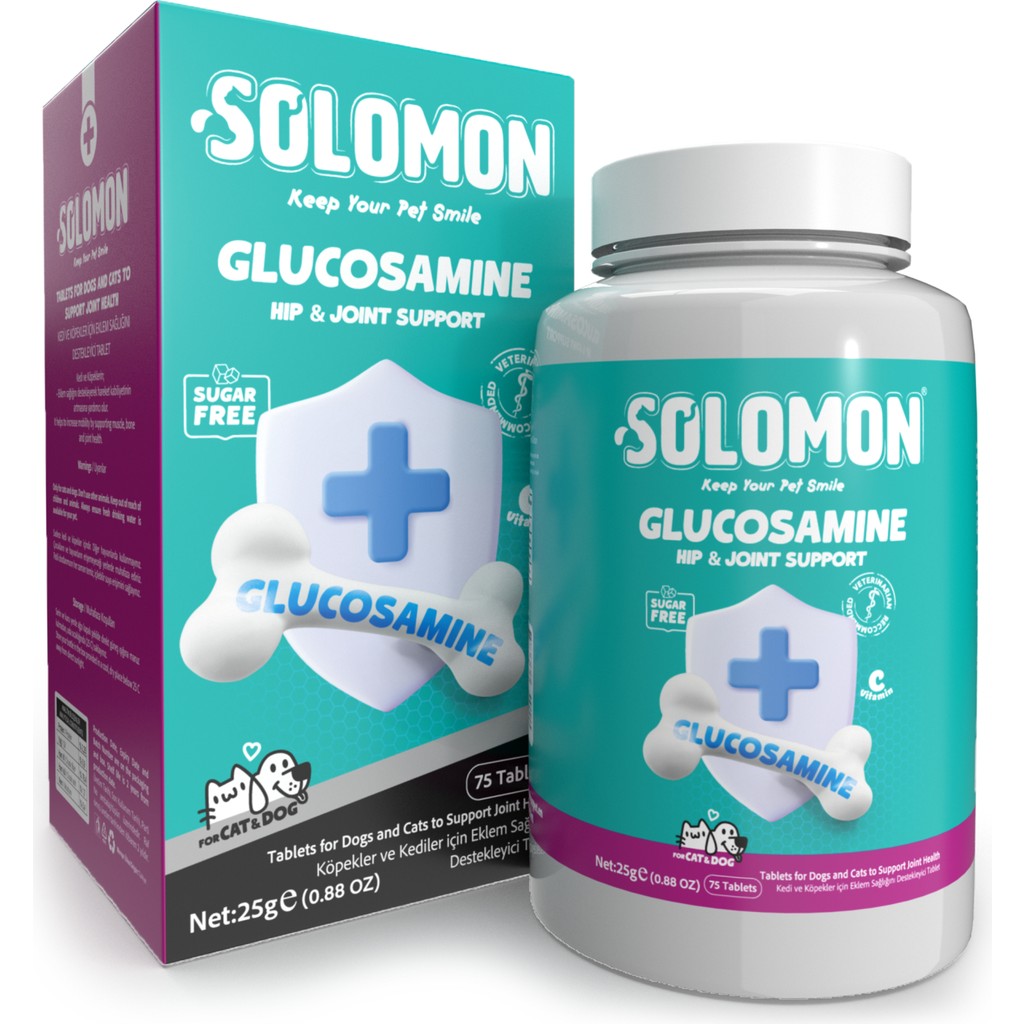 Glucosamine Tablet (Kedi ve Köpekler Için Kemik ve Kas Destekleyici Takviye 75 Tablet) Evcil Hayvan Ürünleri Fiyatı