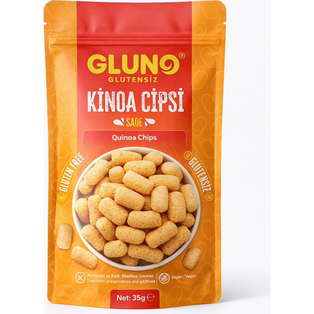 Gluno Glutensiz Kinoa Cipsi 35G - 35 gr Cips Fiyatı