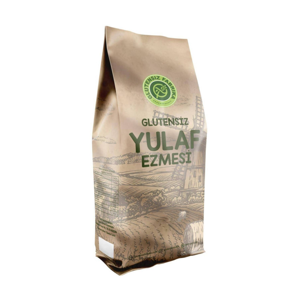 GLUTENSİZ FABRİKA Glutensiz Yulaf Ezmesi 500 Gram Katkısız Doğal Vegan Sağlıklı Analizli Kahvaltılık Gevrek Fiyatı
