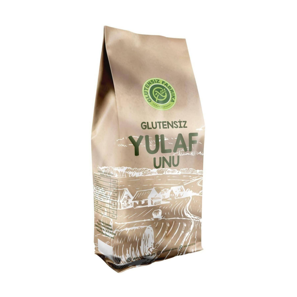 GLUTENSİZ FABRİKA Glutensiz Yulaf Unu 1 kg Katkısız Doğal Sağlıklı Bakliyat Sporcu Vegan Un ve İrmik Fiyatı