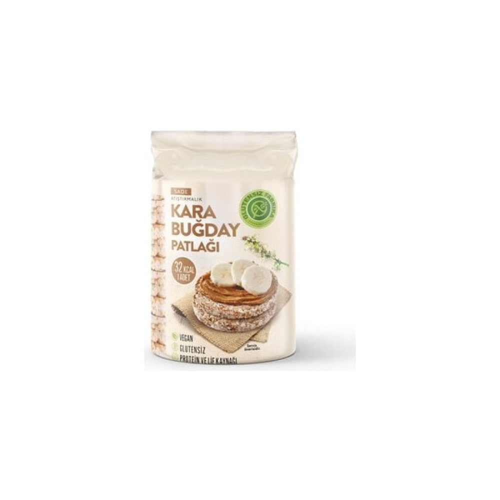 Glutensiz Fabrika Sade Karabuğday Patlağı 100 G ( 12 Adet ) - 1 Adet Diğer Fiyatı