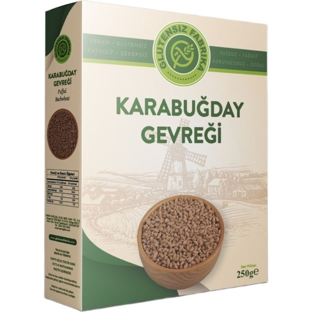 Glutensiz Fabrika Tarçınlı Karabuğday Gevreği 250 gr Sade İçerik ile Sağlıklı Atıştırmalık Kahvaltılık Gevrek Fiyatı