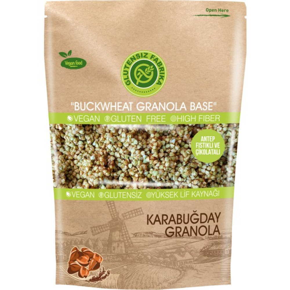 Glutensiz Fabrika Yulaf Karabuğday Granola 300 gr (Antep Fıstıklı ve Çikolatalı) Diğer Fiyatı