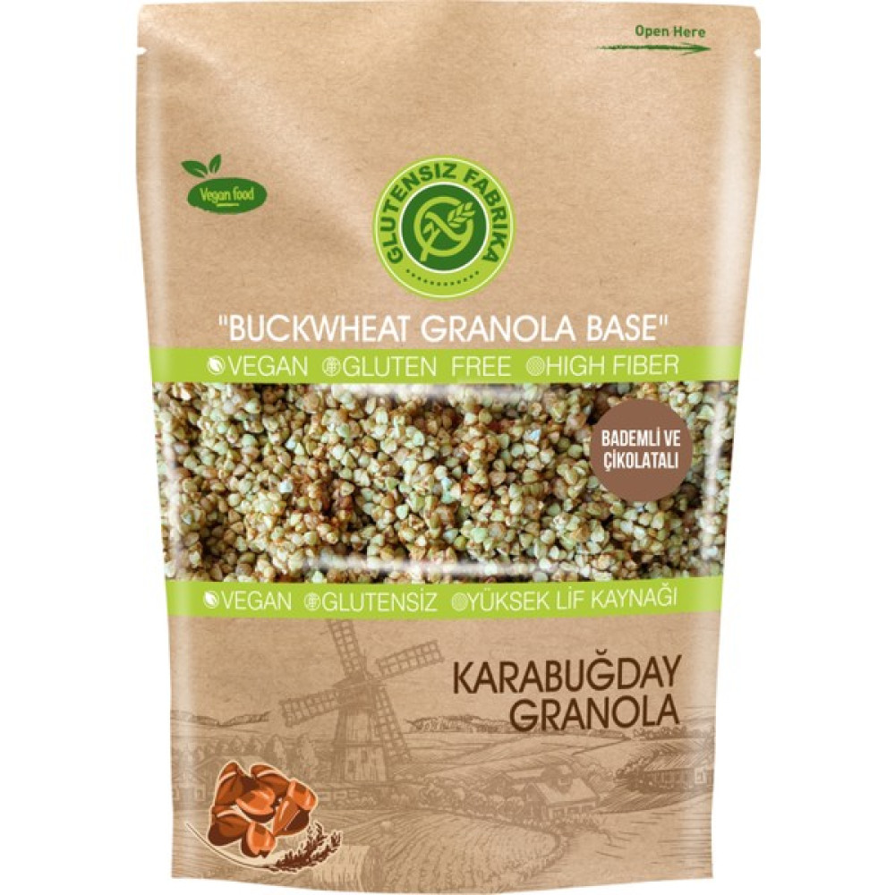 Glutensiz Fabrika Yulaf Karabuğday Granola 300 gr (Badem ve Çikolatalı) Diğer Fiyatı