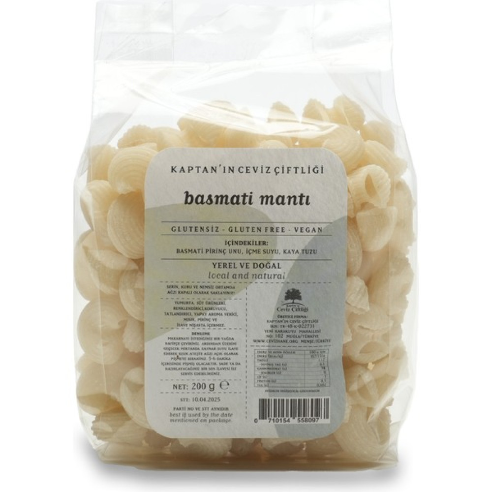 Glütensiz ve Vegan Basmati Pipe Rigate Mantı (200 G) Diğer Fiyatı