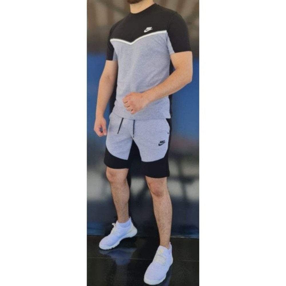 Gly Store Sportswear Gri-Siyah Tech Fleece Şort Takımı Erkek Şort Fiyatı