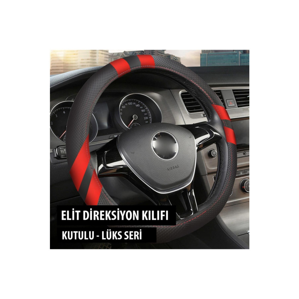 GM-DESIGN Elit Direksiyon Kılıfı Kırmızı Kutulu - Geçme Direksiyonlar & Aksesuarları Fiyatı