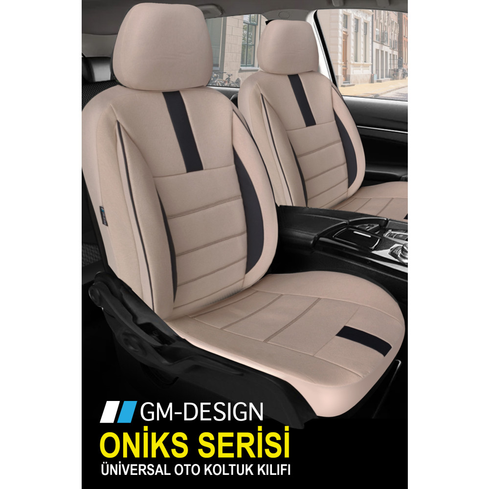 GM-DESIGN Oniks Bej Üniversal Tay Tüyü Oto Koltuk Kılıfı Oto Koltuk Kılıfı Fiyatı