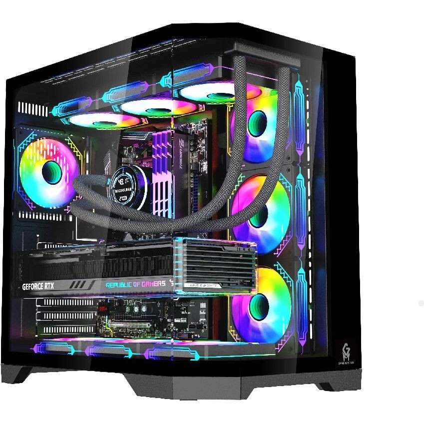 GM Game Master F-7 Edge 7x Argb Pwm Fan Siyah Atx Akvaryum Gaming Kasa Oyuncu Kasası Evcil Hayvan Ürünleri Fiyatı