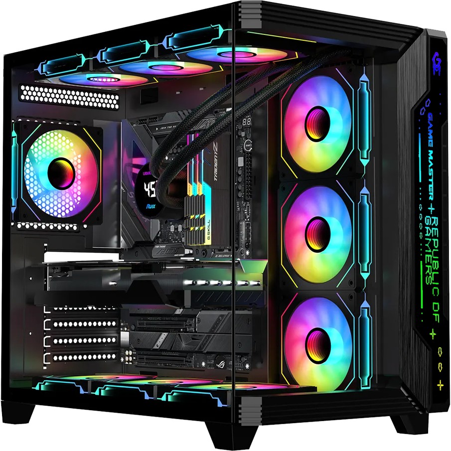 GM Game Master Game Master F7-Pro Argb Ön Panel 7 Argb Fan Kumandalı Argb Kontrolcü Atx Gaming Bilgisayar Kasası - Yok Diğer Fiyatı