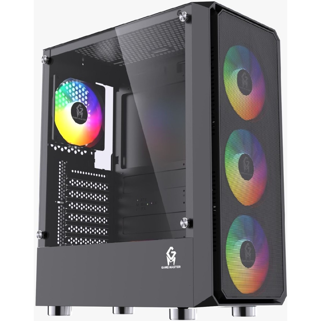 GM Game Master R14 Rainbow 4 Fanlı Atx Gaming Kasa 450W Psu - Siyah Diğer Fiyatı