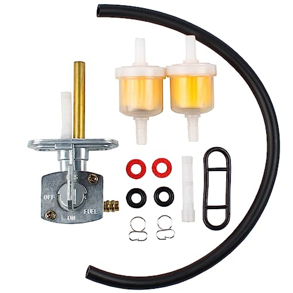 Gmailmall Fuel Valve Petcock Shut Off Tank Switch for Yamaha PW80 TTR125 225 230 250 YFS200 YFM250 YFM350 YFM400 YFM660 DRZ400 XT250/350 Big Bear 250 350 400 Warrior 350 Kawasaki Suzuki Quadsport 400