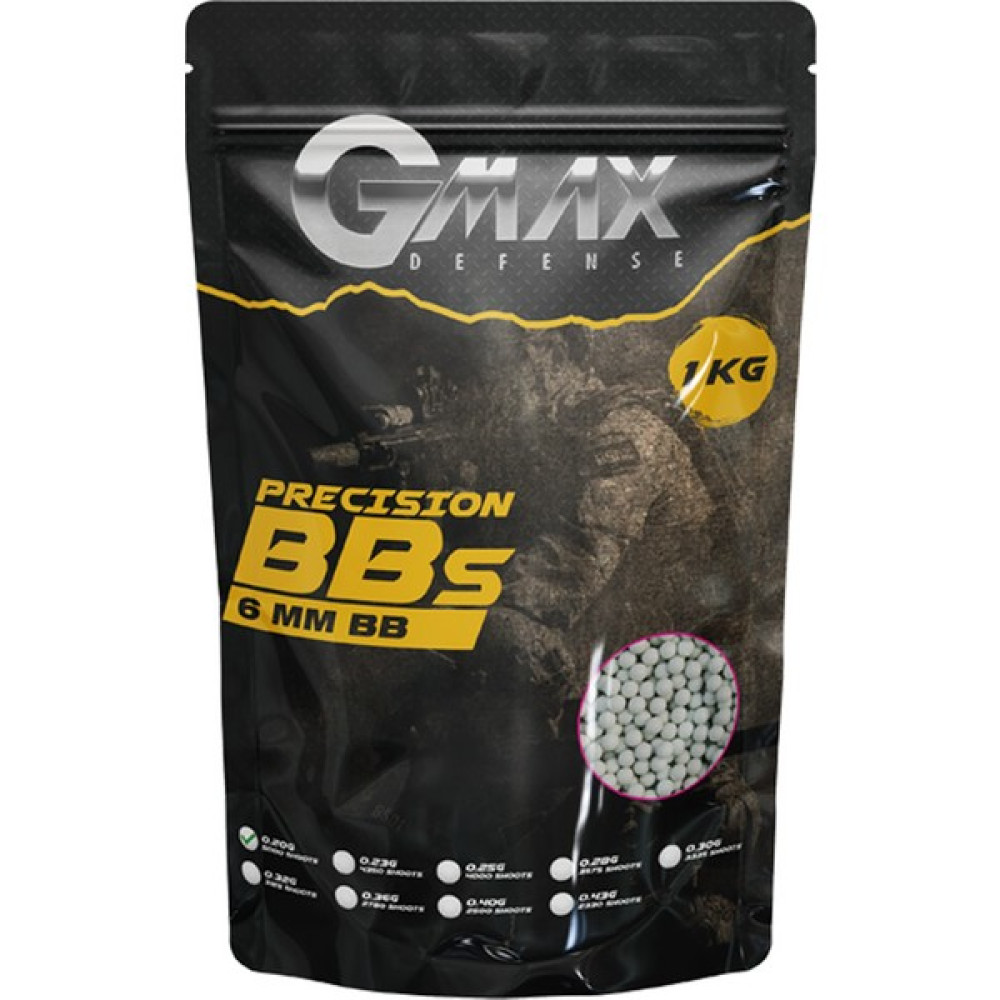 Gmax 0.20GR 1 kg 6mm Plastik Airsoft BB Oto Boyaları Fiyatı