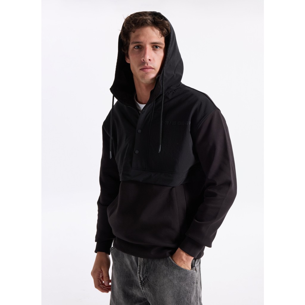 gmg firenze Gmg Fırenze Kapüşon Yaka Siyah Erkek Sweatshırt GU25MFW08029 Giyim & İç Giyim Fiyatı