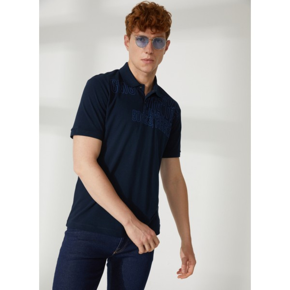 Gmg Fırenze Polo Yaka Lacivert Erkek T-Shirt GU23MSS03038 Erkek T-shirt Fiyatı
