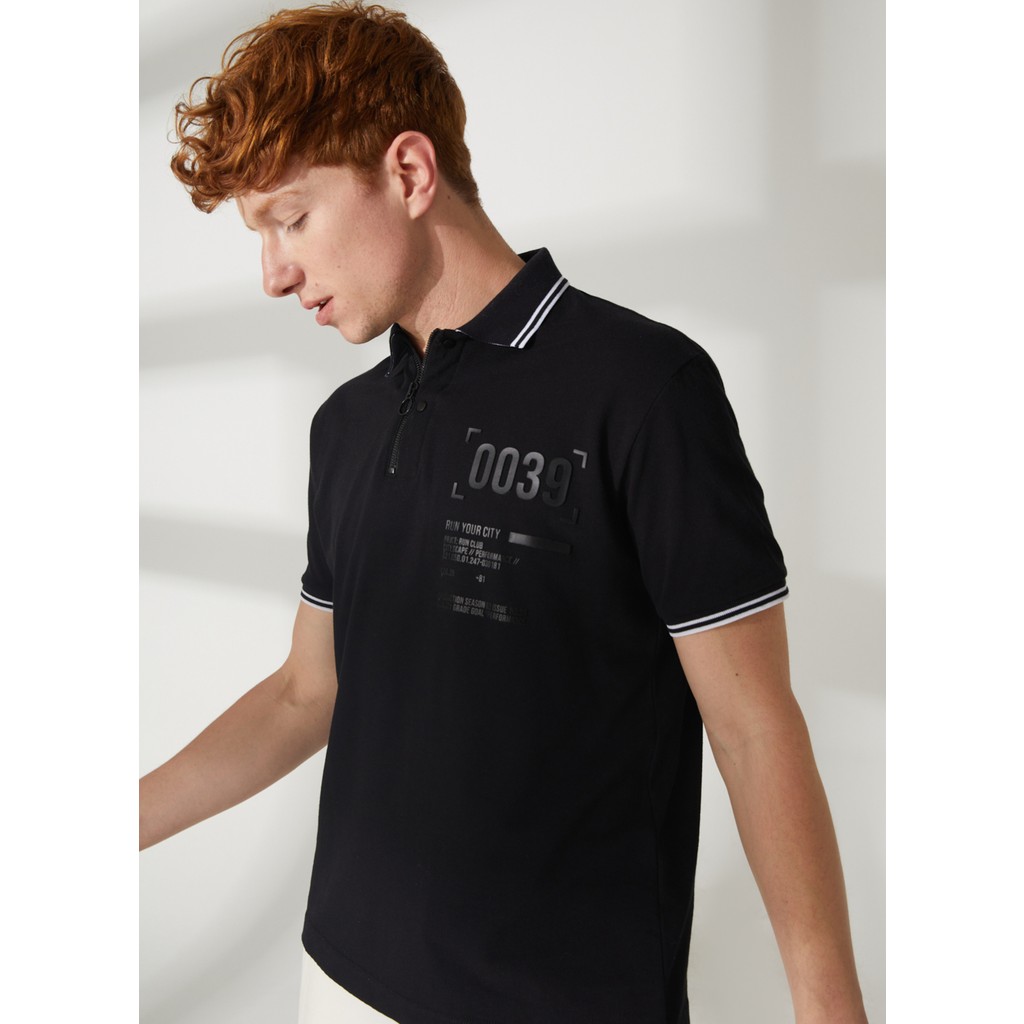 Gmg Fırenze Polo Yaka Siyah Erkek T-Shirt GU23MSS03041 Erkek T-shirt Fiyatı