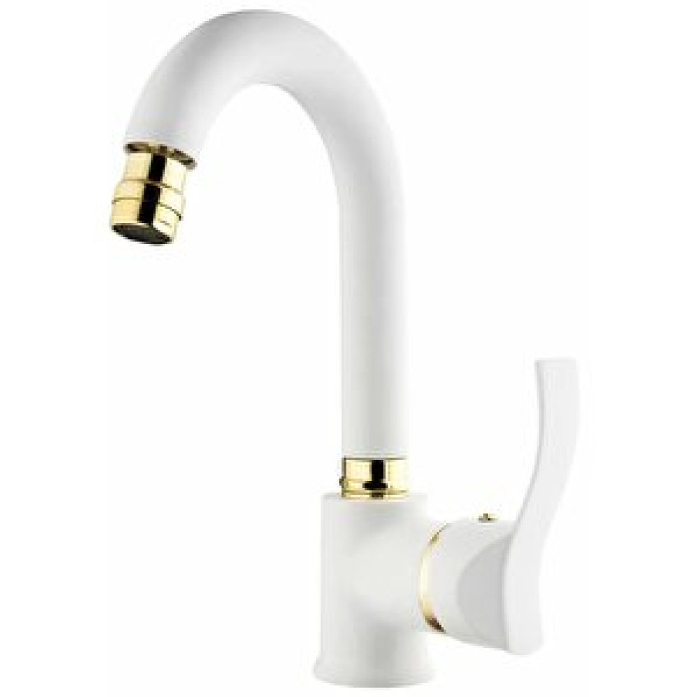 GMS Gms Akdeniz Beyaz Altın Kuğu Lavabo Musluk Bataryası Akd301 Bataryalar Fiyatı