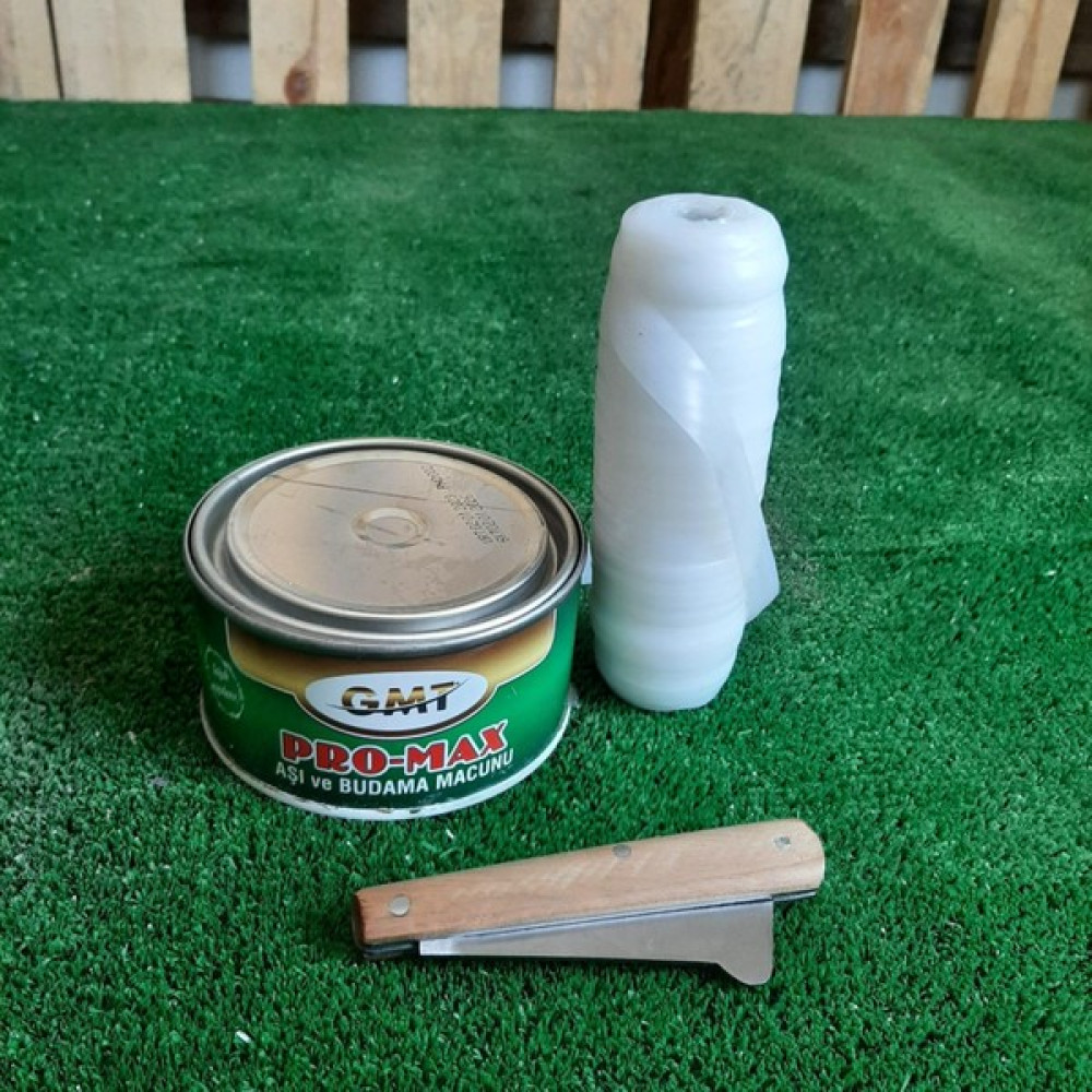 GMT Aşı Seti Gmt 250 gr Aşı Macunu Aşı Bandı Aşı Bıçağı 3 Lü Aşılama Paketi Bitki Fiyatı