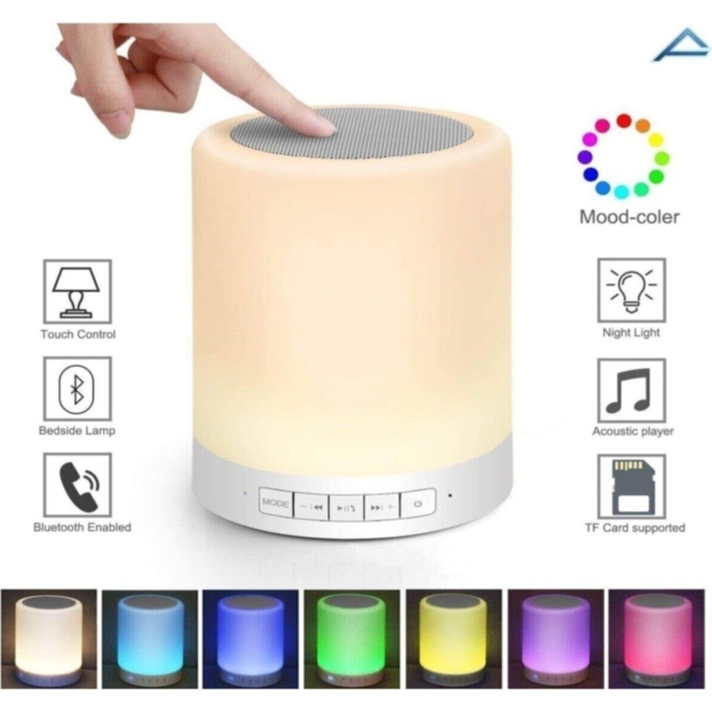 Gnctech Dokunmatik Gece Lambası / Renkli Hoparlörlü Gece Lambası Bluetooth Hoparlör Diğer Fiyatı
