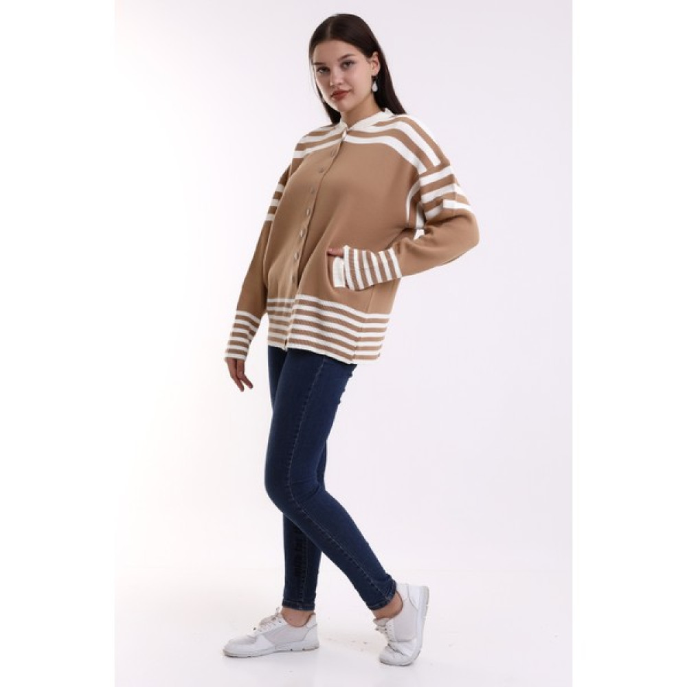 Gnd Fashion Gnd Kadın Omuz Çizgili Triko Hırka Kadın Hırka Fiyatı