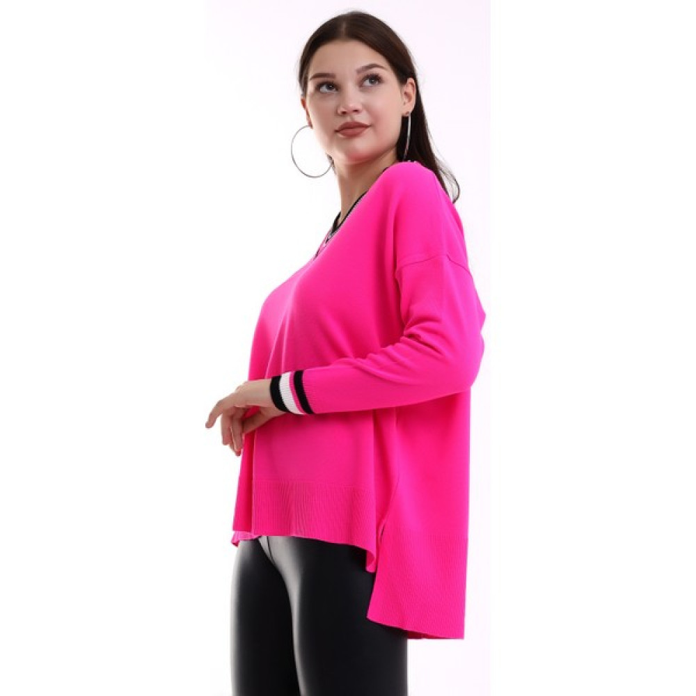 Gnd Fashion Gnd Kadın V Yaka Yırtmaçlı Detaylı Triko Kazak Bayan Kazak & Süveter & Triko Fiyatı