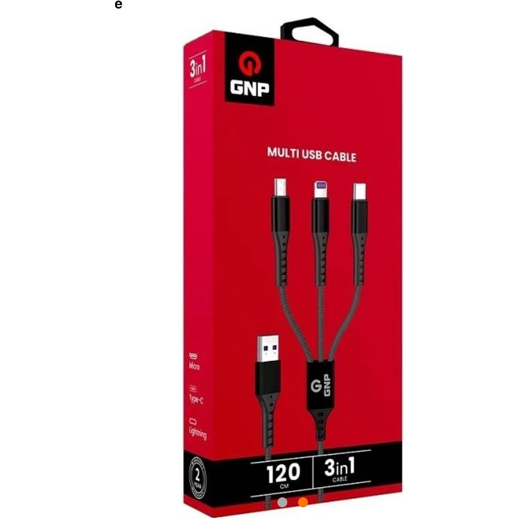 Gnp Gnp 3in1 120CM Dayanıklı USB Şarj Kablosu Diğer Fiyatı