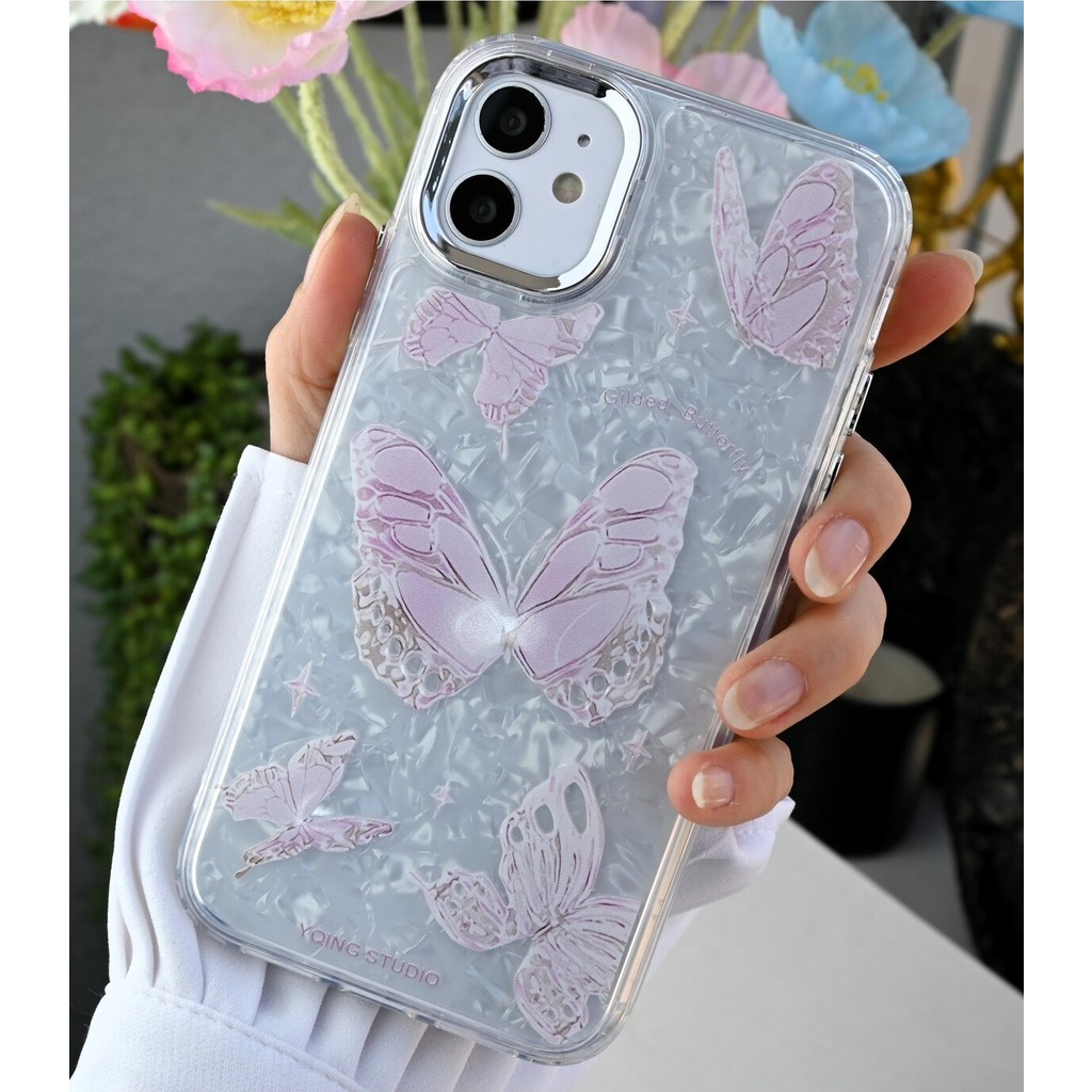 Go Aksesuar Iphone 11 Uyumlu 2in1 Kelebek Baskılı Şeffaf Silikon Kılıf Cep Telefonu Kılıfı Fiyatı