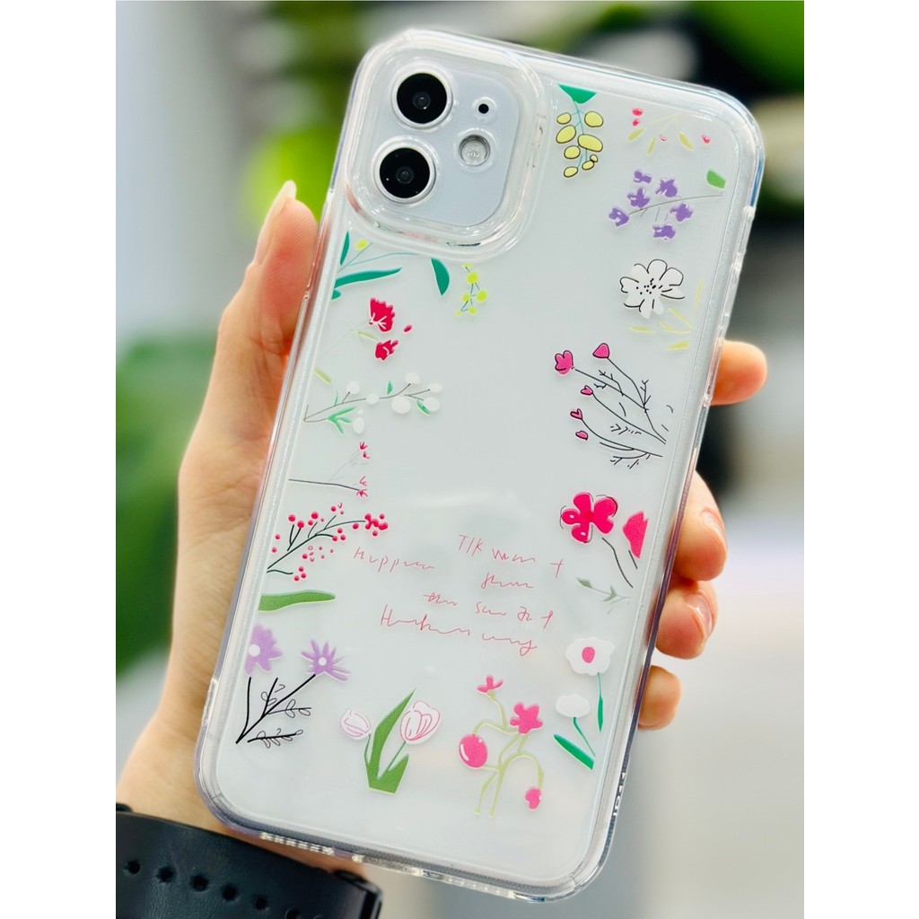 Go Aksesuar Iphone 11 Uyumlu Kenar Çiçekler Desen Baskı Silikon Kılıf Cep Telefonu Kılıfı Fiyatı