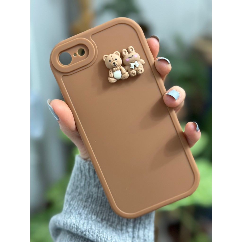 Go Aksesuar Iphone 7 - 8 - Se 2020 Uyumlu Kılıf Toz ve Çizilmelere Karşı Koruma Sağlayan Kahverengi Silikon Cep Telefonu Kılıfı Fiyatı