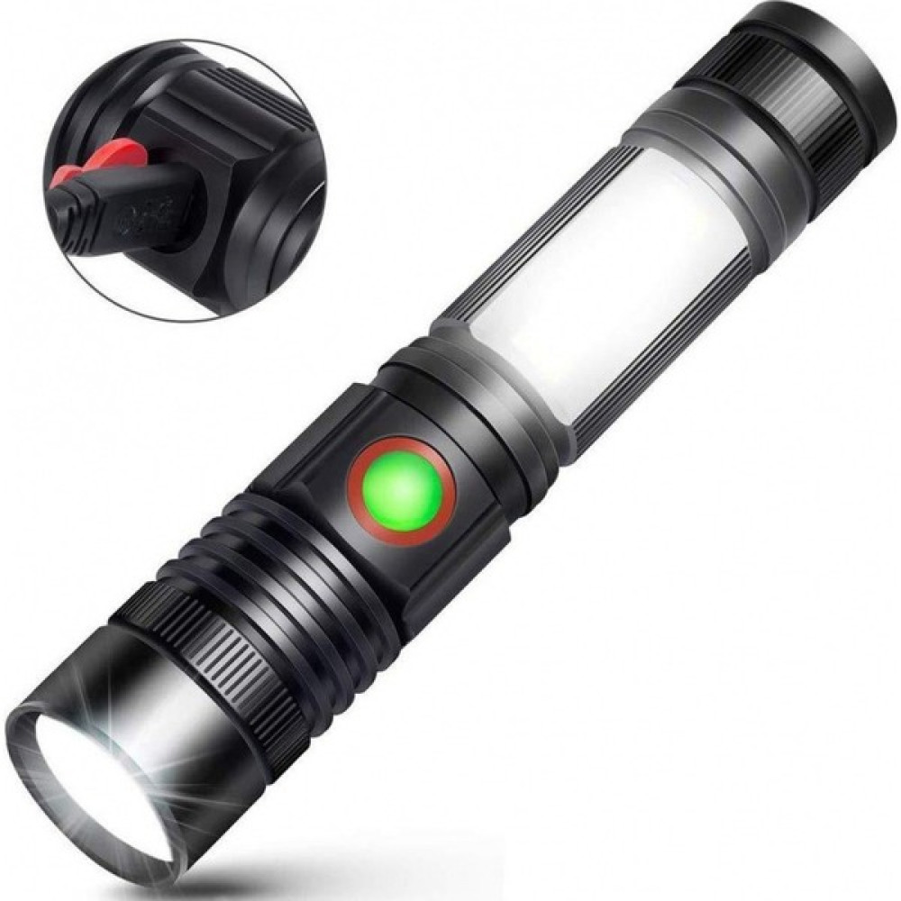 Go Biz USB Şarjlı Kamp Lambası Reflektör El Feneri Alüminyum Alaşımlı USB Şarj El Feneri Mini Taşınabilir Bant Manyetik El Feneri Zoom El Feneri Ça... El Feneri Fiyatı