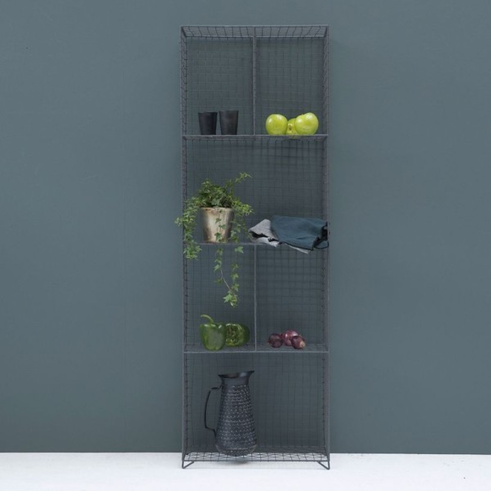 Go Dekor Metal Konsol/ Vitrin 150 X 50 Cm Grid Maison Tilleul - Antrasit - 150 x 50 x 23 cm Konsol Mobilya Fiyatı