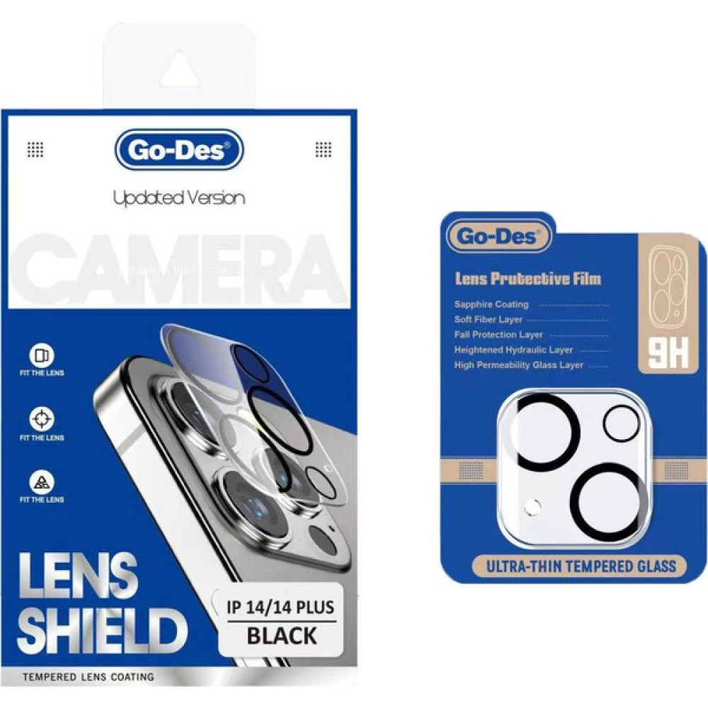 Go-Des Apple iPhone 14 Plus Uyumlu Go Des Lens Shield Cl-14 Kamera Lens Koruyucu Şeffaf Cep Telefonu Ekran Koruyucusu Fiyatı
