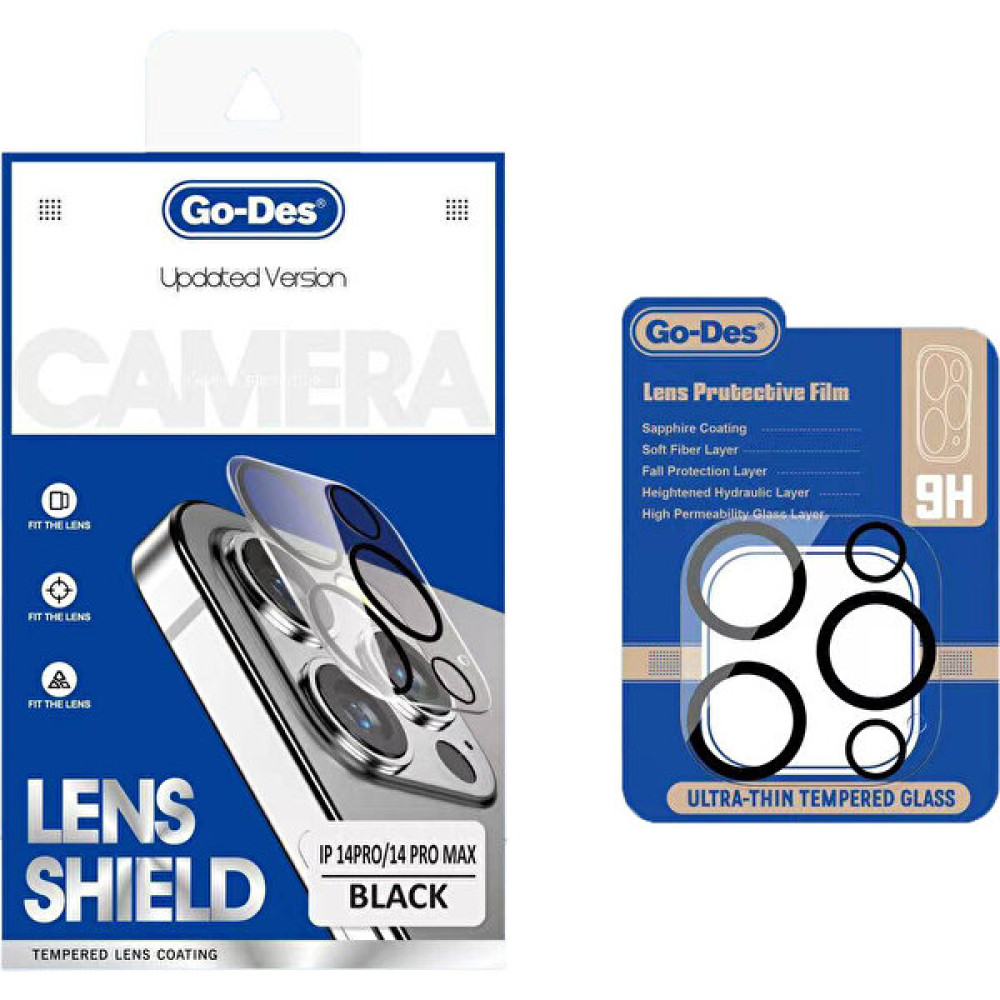 Go-Des Apple iPhone 14 Pro Max Uyumlu Go Des Lens Shield Cl-14 Kamera Lens Koruyucu Şeffaf Cep Telefonu Ekran Koruyucusu Fiyatı