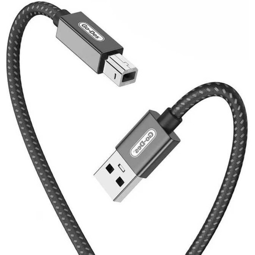 Go Des GD-HM836 Usb-A To Usb-B 2.0 Örgülü Data Yazıcı Kablosu 2 Metre Bilgisayar Yedek Parça Fiyatı