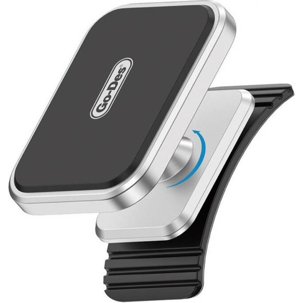 Go-Des Go Des GD-HD922 360 Derece Dönebilen Magnetik Eğimli ve Düz Zemin Araç Telefon Tutucu - Gümüş Cep Telefonu Tutucu Fiyatı