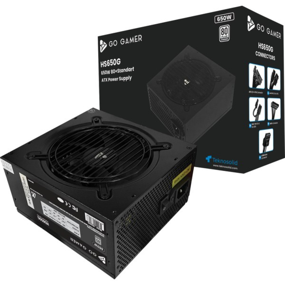 Go Gamer HS650G 650W 80+ Certified Hammer Series Power Supply - 650 W Power Supply Fiyatı