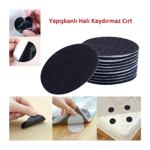 Go İthalat Halı Kilim Kaydırmaz Cırt 10 Set - Renkli - standart Salon Halısı Fiyatı