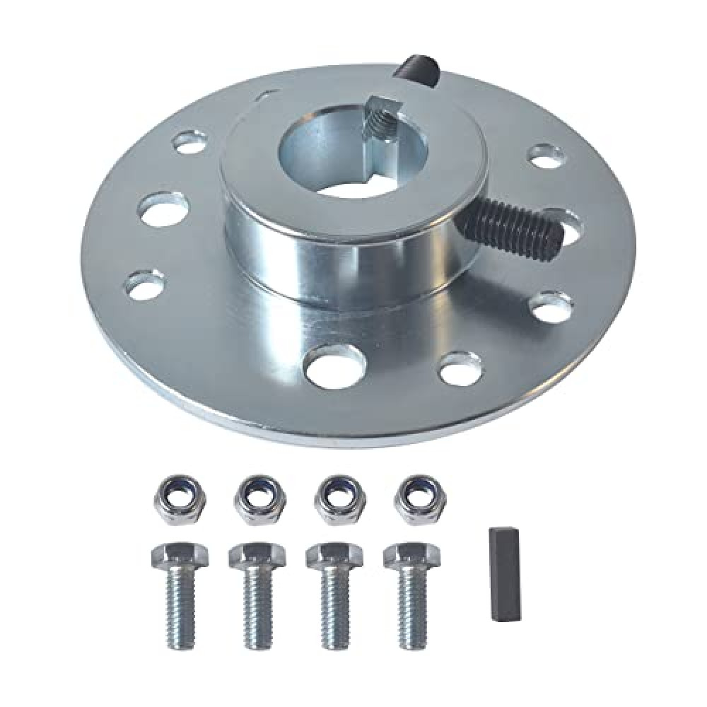 Go Kart Axle Hub 1"Bore 1/4"Keyway Sprocket Hub Steel for Predator 212CC