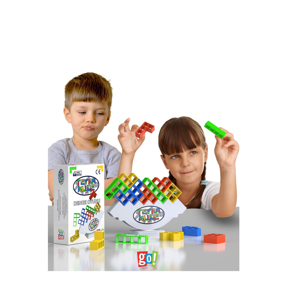 Go Toys Tetra Kule Denge Oyuncağı Eğitici Kutu Oyuncak Tetris Kule Eğitici Oyuncak Fiyatı