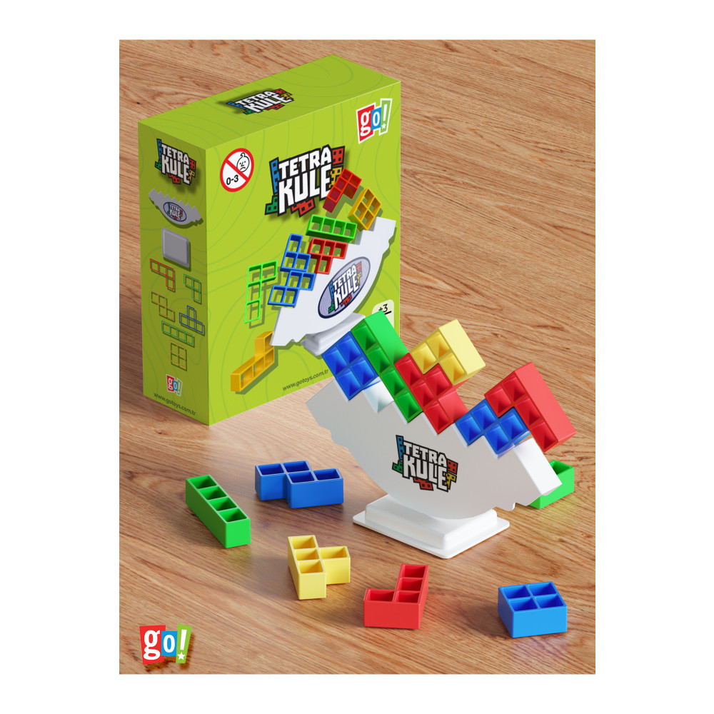 Go Toys Tetra Kule Denge Oyuncağı Eğitici Kutu Oyuncak Tetris Kule Tetra Tower Eğitici Oyuncak Fiyatı