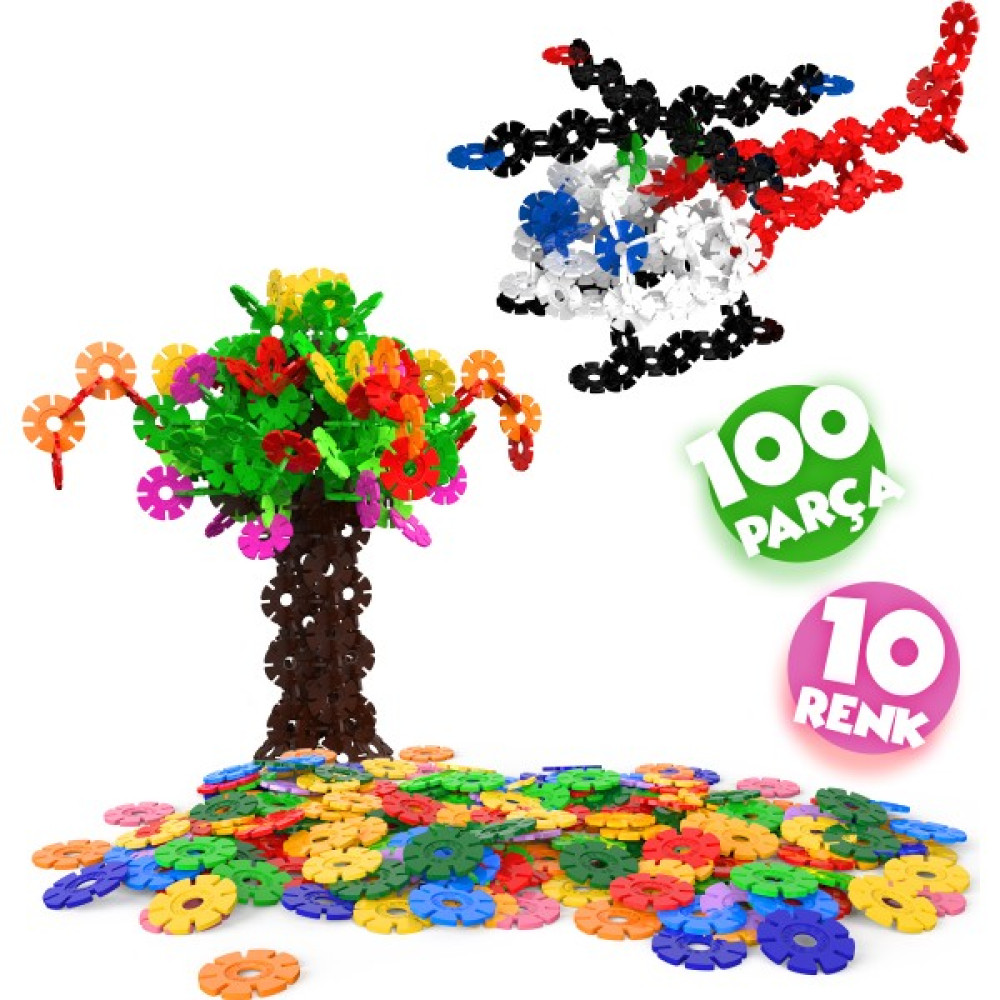 Go Toys Yaratıcı Diskler 100 Adet Stem Eğitimi Uyumlu Kilitli Diskler Eğitici Oyuncak - Renkli Eğitici Oyuncak Fiyatı